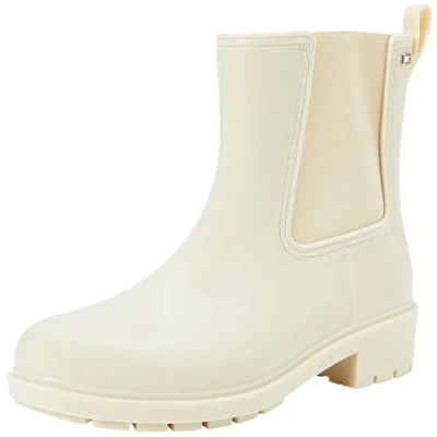 Imagen de Tommy Hilfiger FLAG Rainboot Botas de agua, Mujer, Talla: 41, Country ivory Zapatos