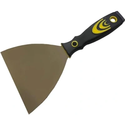 Imagen de kippen 3041XE Espátula para paredes con hoja flexible de acero inoxidable 120 mm y mango bicomponente