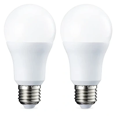 Imagen de Amazon Basics Bombilla LED Esférica E27, 10.5W (equivalente a 75W), Blanco Cálido, Regulable 2 unidades