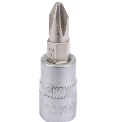 Imagen de YATO YT 04412 Punta de atornillar 6,3 (1/4&quot;) Acero cromo vanadio