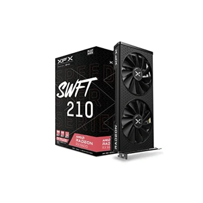 Imagen de XFX Speedster SWFT 210 Radeon RX 6600 Core Gaming Tarjeta gráfica con 8GB GDDR6 HDMI 3xDP, AMD RDNA™ 2 (RX 66XL8LFDQ)