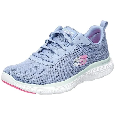Imagen de Skechers Flex Appeal 4.0 Brilliant View, Zapatillas Mujer, Slate Mesh Trim, 37.5 EU