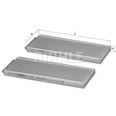 Imagen de MAHLE ORIGINAL LA 391/S Filtro de habitáculo partículas 270,0 99 20,0 SSANGYONG: RODIUS I, Rexton / 2, 2