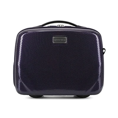 Imagen de WITTCHEN PC Ultra Light Bolso de Cosméticos Estuche cosmético tocador Neceser Fabricado en Policarbonato Manejar Correa elástica para el Hombro Talla XS Azul Oscuro
