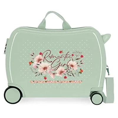 Imagen de Movom Romantic Girl Maleta Infantil Multicolor 50x39x20 cms Rígida ABS Cierre de combinación lateral 34L 1,8 kgs 4 Ruedas Equipaje Mano