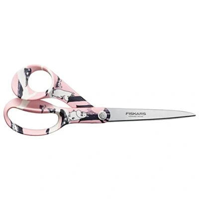 Imagen de Fiskars X Mumin Tijeras multiusos con diseño Mumin, Para diestros, Longitud: 21 cm, Hojas de acero inoxidable, Amor, 1000831