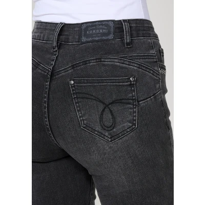 Imagen de Koroshi LIM Pushup Vaqueros slim fit, Mujer, Talla: 34, Black denim