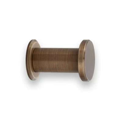 Imagen de EVI Herrajes Percha de Baño Colgador Pared Latón Acabado Cuero Envejecido Para Colgar Ropa, Abrigos o Toallas Toallero con Tornillo Invisible 190CBLCU
