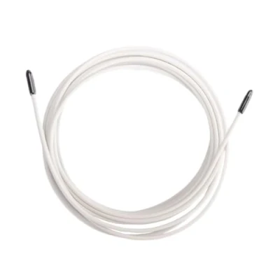 Imagen de Picsil Cable de Repuesto para Comba Saltar Cross Training, Acero con Recubrimiento PVC, Longitud 3m, Grosor 2,5mm, Compatible Otras Marcas (2,5 mm, Blanco)
