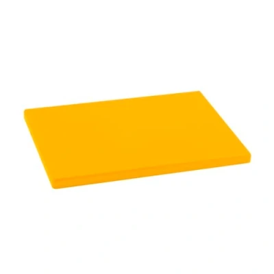 Imagen de Metaltex Tabla Profesional de Cocina Corte, Polietileno, color Amarillo, 29 x 20 1,5 cm