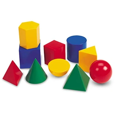 Imagen de Learning Resources Formas geométricas de plástico Gran tamaño Geosolids (LER0922) Multicolor