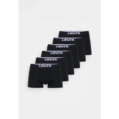 Imagen de Levi&#039;s MEN Solid Basic Trunk 6 PACK Calzoncillos, Hombre, Talla: Medium, Black