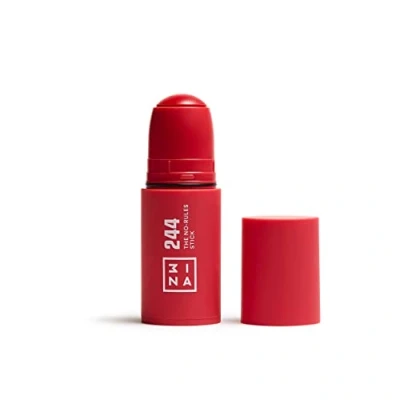 Imagen de 3INA MAKEUP The No Rules Stick 244 Rojo Colorete en Crema con Ácido Hialurónico Barra 3 1 Mejillas Labios y Ojos Acabado Natural Vegan Cruelty Free