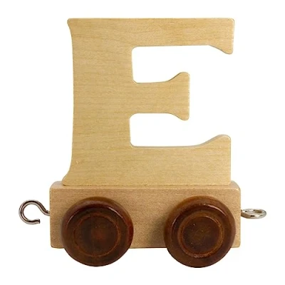Imagen de GICO letras de madera, tren, lok, vagón, A Z, nombre deseado (E)