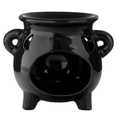 Imagen de Puckator Brûleur à Huile Chaudron Noir (Grand) Quemadores de aceites Esenciales, Multicolor, único