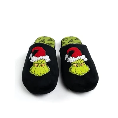 Imagen de The Grinch Zapatillas unisex para hombre y mujer, color negro, Negro , 44/45 EU