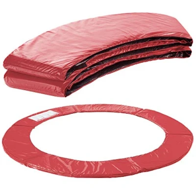 Imagen de Arebos Cubierta para Borde de Cama elástica 183 cm 100% Resistente a los Rayos UV Protección Bordes Desgarros Rojo