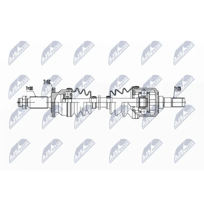 Imagen de NTY NPW HY 623 Árbol de transmisión Eje trasero, derecha 827 KIA: SORENTO 2