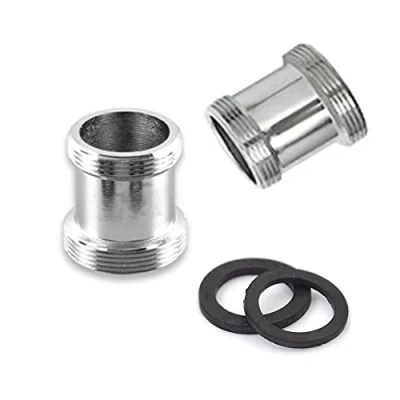 Imagen de HATOOLHA® Adaptador de grifo latón, rosca NPT macho a macho, conector aireador para fregadero (M22 M22)