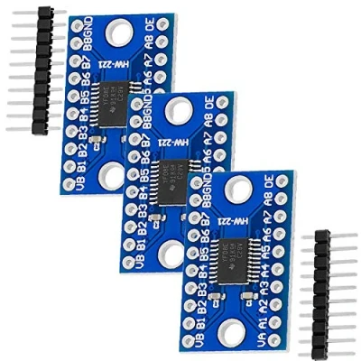 Imagen de AZDelivery 3 x Logic Level Convertidor Compatible con TXS0108E 8 Canales Arduino y Raspberry Pi E Book Incluido!