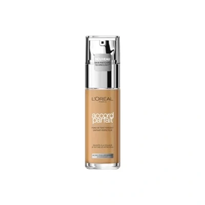 Imagen de L&#039;Oréal Paris Base de tinte fluido Hidratación 24H Fórmula con ácido hialurónico Todos los tipos pieles. Tono: sol rosa (5.5.R) Accord parfait 30 ml