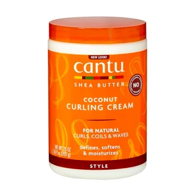 Imagen de CANTU Crema Rizador de Coco para Cabello Natural con Manteca Karité Rizos Definidos y Suaves Hidratación Profunda 709 g, Multicolor Manejables
