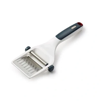 Imagen de Zyliss E900036 Dial &amp; Slice Cortador de Queso, Plástico/Acero inoxidable, Blanco/Gris, Rebanador Queso Manual, Apto Para Lavavajillas
