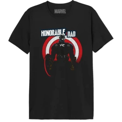 Imagen de Marvel Memarcots314 Camiseta, Negro, XL para Hombre