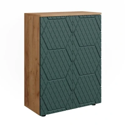 Imagen de Vicco Mueble Midi Irma, Roble Dorado/Verde, 60 x 81 cm