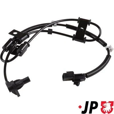 Imagen de JP GROUP 3697104470 Sensor de ABS Eje delantero, izquierda activo 1100 negro KIA: RIO 2, HYUNDAI: ACCENT 3