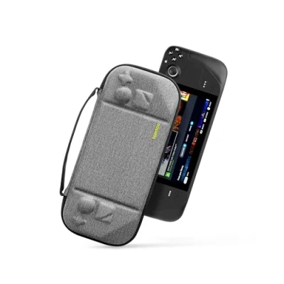 Imagen de tomtoc Funda de Transporte Steam Deck/Steam Deck OLED, Estuche rígida EVA protección Total para Transportar la Consola y Sus Accesorios, antigolpes, Apto Viajar, como Regalos