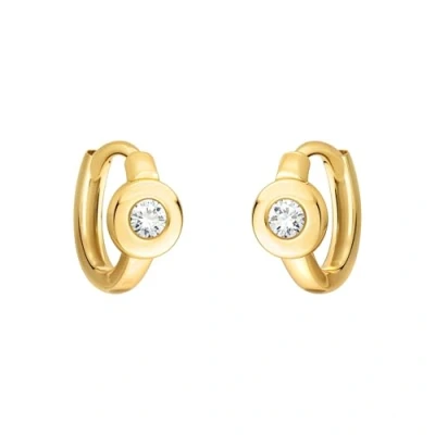 Imagen de SOFIA MILANI Pendientes para Mujeres en Plata de Ley 925 Chapados Oro y con Circonitas Creole E2570