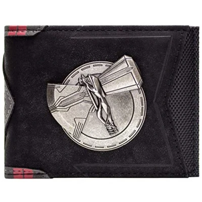 Imagen de Endgame Avengers Thor Stormbreaker Martillo Billetera/Cartera Bi Fold Porta ID &amp; Tarjetero, Negro