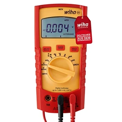 Imagen de Wiha digital multimeter up to 1.000 VAC/VDC CAT IV (45215)