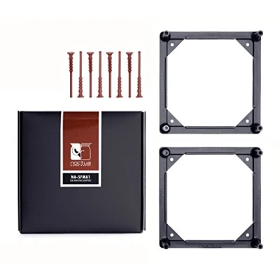 Imagen de Noctua NA SFMA1, Adaptores para el Montaje de Ventiladores en Radiadores Refrigeración Líquida, (2 unidades, Negro)