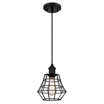 Imagen de Westinghouse Lámpara de Techo Colgante 1 Luz E27, Negro mate, 154 cm