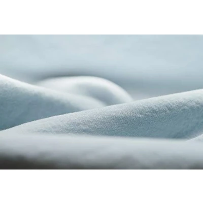 Imagen de L1NK STUDIO Funda nordica Cama 150 cm Lisa (240x220cm) 100% algodón (Percal 200 Hilos) Baby Blue