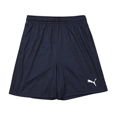 Imagen de PUMA Teamrise Pantalones Cortos de Entrenamiento para niño, Niños, Cortos, 657337, Azul y Blanco, 116