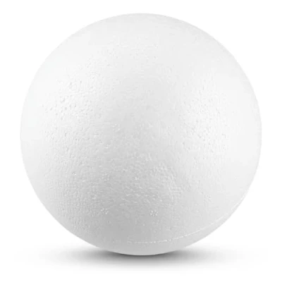 Imagen de Netuno 5 bolas de poliestireno blanco 12 cm diámetro, para manualidades, escuela, decoración Navidad