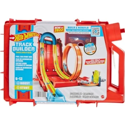 Imagen de Hot Wheels Track Builder Caja Lata de Gasolina Set Pistas para Coches Juguete (Mattel HDX78)