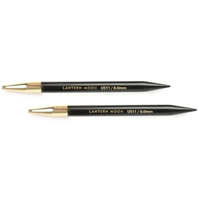 Imagen de Latern Moon Intercambiable Aguja Consejos, Negro, 13cm, 8,00mm, 2