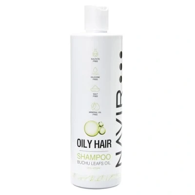 Imagen de NAVIR Profesional Champú para cabello y cuero cabelludo sensible, pelo graso puntas secas, anticaspa antigrasa, seborregulador, sin sulfatos, parabenos ni sales, hombre mujer 400ml