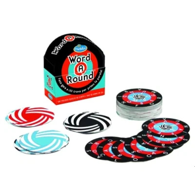 Imagen de ThinkFun Word A Round, Juego de Cartas para niños, Palabras y Habilidades lingüísticas, Edad 10+ años