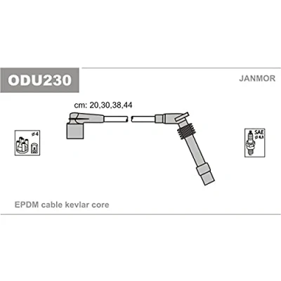 Imagen de JANMOR ODU230 Juego de Cables Encendido OPEL: Corsa B Hatchback, Astra F CC, Berlina, VAUXHALL: Mk1