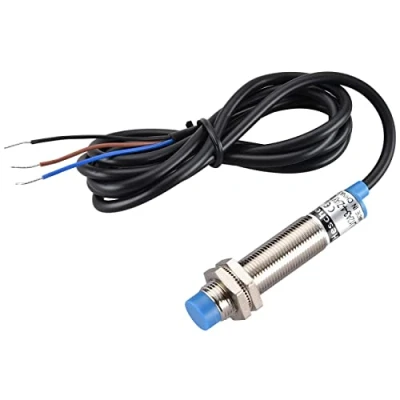 Imagen de Heschen M12 Interruptor de Sensor proximidad inductivo Tipo Escudo LJ12A3 4 Z/AY Detector 4mm 10 30VDC 200mA PNP Normalmente Cerrado (NC) 3 Cables