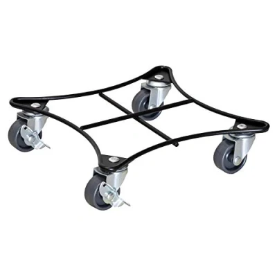 Imagen de Wagner Soporte con Ruedas para Plantas Retro Style 22 x 5,5 cm I Carro Uso Interior + Exterior Sopporte de Acero, Recubierto Negro Capacidad Carga 60 kg 20094001