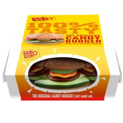 Imagen de caramelo suave Look O La hamburguesa de original Peso total 130 gramos