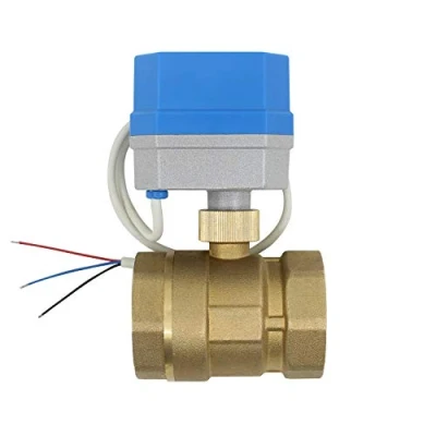 Imagen de 12v 2 tipos de conexion valvula esfera motorizada normalmente cerrado vias electrovalvula 1/2 3/4 1 1/4 pulgada (1 DN25)