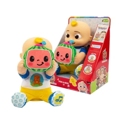 Imagen de Giochi Preziosi Cocomelon Peek a Boo JJ en versión Césped de 30 cm con Sonidos y Movimientos motorizados Pr Jugar al bubu Siete años, para niños Partir 2 Ccm41000