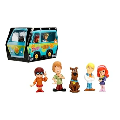 Imagen de Scooby Doo! Paquete de 5 figuras fundidas a presión Wave 1 2.5 pulgadas, juguetes para niños y adultos